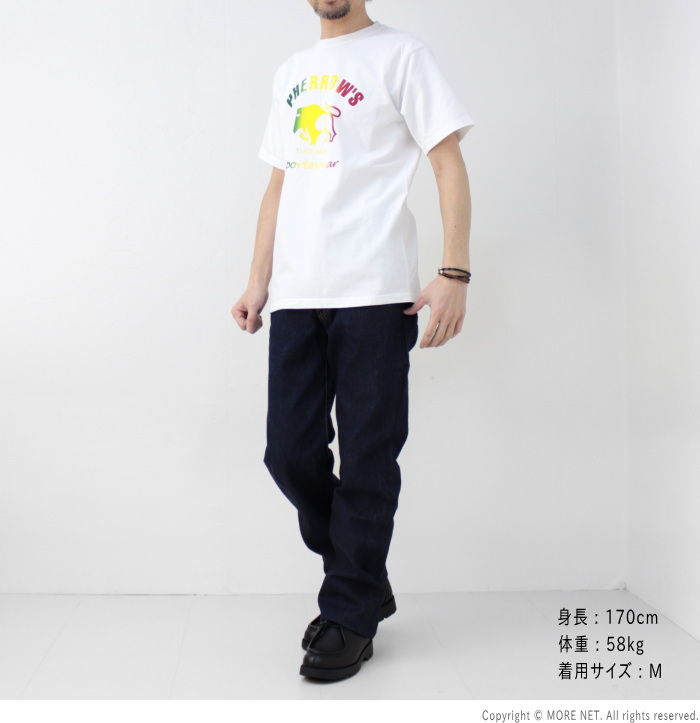 フェローズ PHERROW'S 定番バッファロー グラデーションプリントTシャツ 24S-PT2-G メンズ レディース 半袖 | Pherrow's | 08
