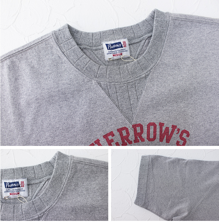 フェローズ PHERROW'S ルーズフィットVガゼット プリントTシャツ 24S-PVGT1 メンズ 日本製 | Pherrow's | 05