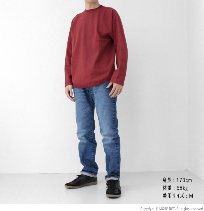 フェローズ PHERROW'S フットボール長袖Tシャツ 24W-PLFT1 メンズ 無地 バインダー仕様 Pherrow's（フェローズ） フットボール長袖Tシャツ 24W-PLFT1 メンズ