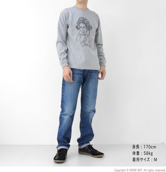 フェローズ PHERROW'S プリント長袖Tシャツ 24W-PLT-B メンズ 日本製 ベートーベン | Pherrow's | 09