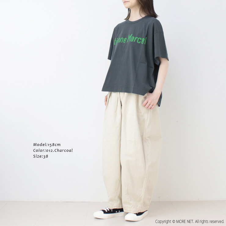 ファブリケアンプラネテール FABRIQUE en planete terre オーバーサイズショートスリーブプリントT 251-018 トップス 半袖 無地 日本製 レディース 2025春夏 | FABRIQUE en Planete terre | 06
