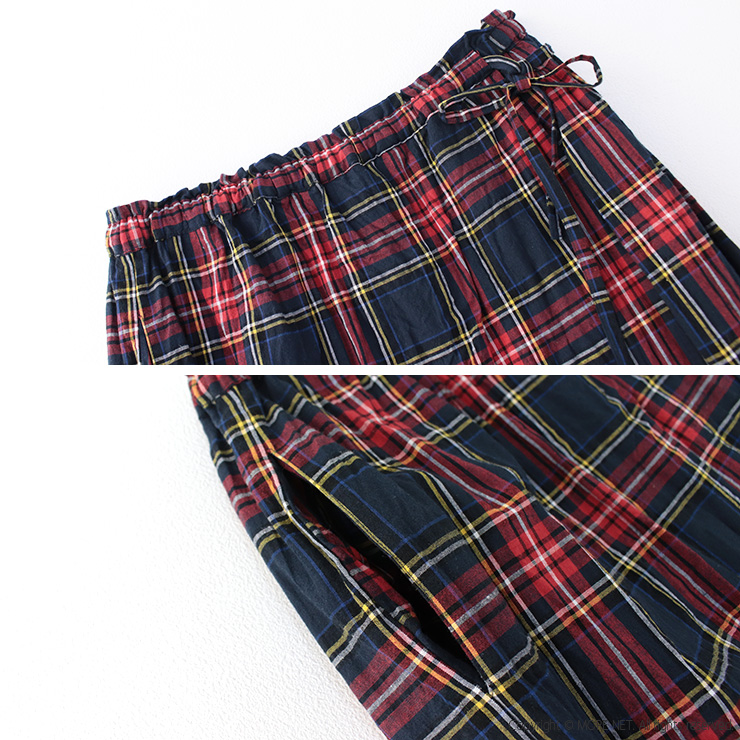 イナ ina ラップ風紐付きスカート 251110 ボトムス フレア ロング丈