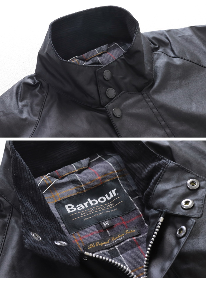 Barbour（バブアー） スタンドカラーワックスブルゾン TRANSPORT
