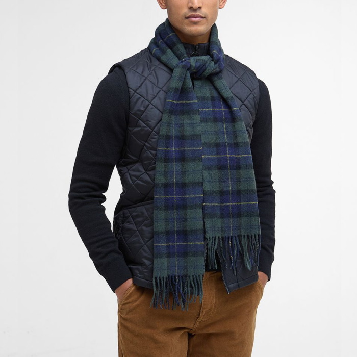 Barbour（バブアー） ラムズウール タータンチェック マフラー