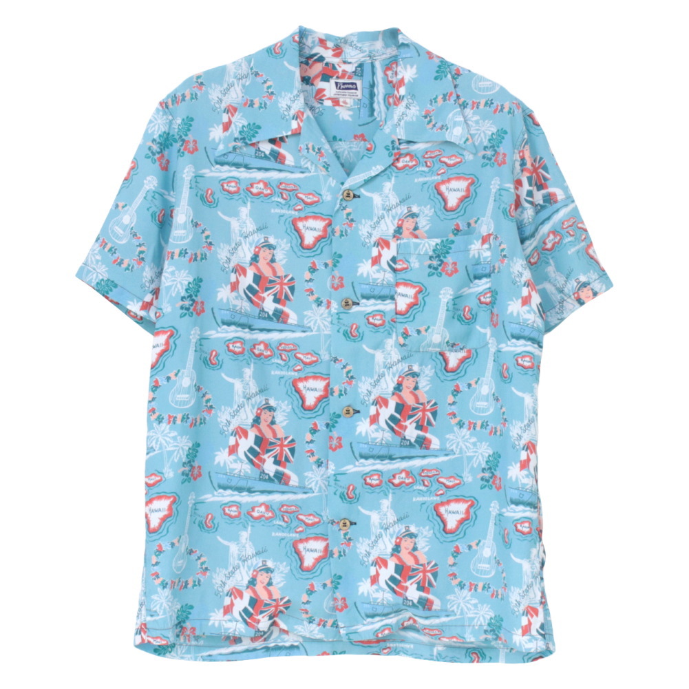 フェローズ PHERROW'S レーヨンハワイアンシャツ 25S-HAWAIIAN NAVY メンズ 日本製 アロハ 半袖 2025春夏 | Pherrow's | 02