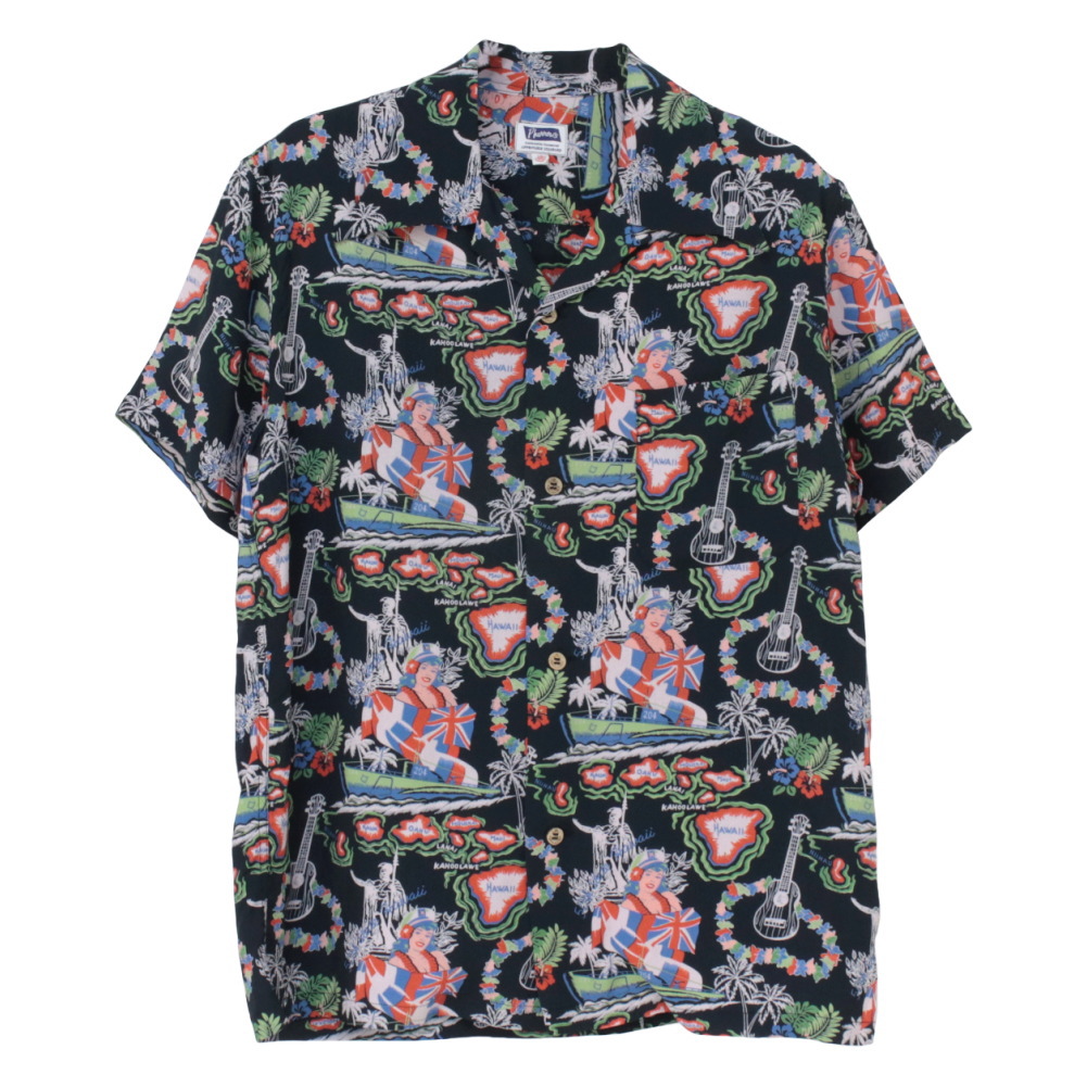 フェローズ PHERROW'S レーヨンハワイアンシャツ 25S-HAWAIIAN NAVY メンズ 日本製 アロハ 半袖 2025春夏 | Pherrow's | 10