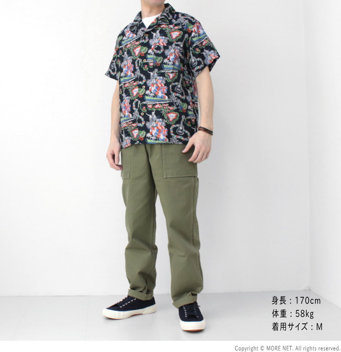 フェローズ PHERROW'S レーヨンハワイアンシャツ 25S-HAWAIIAN NAVY メンズ 日本製 アロハ 半袖 2025春夏 | Pherrow's | 12