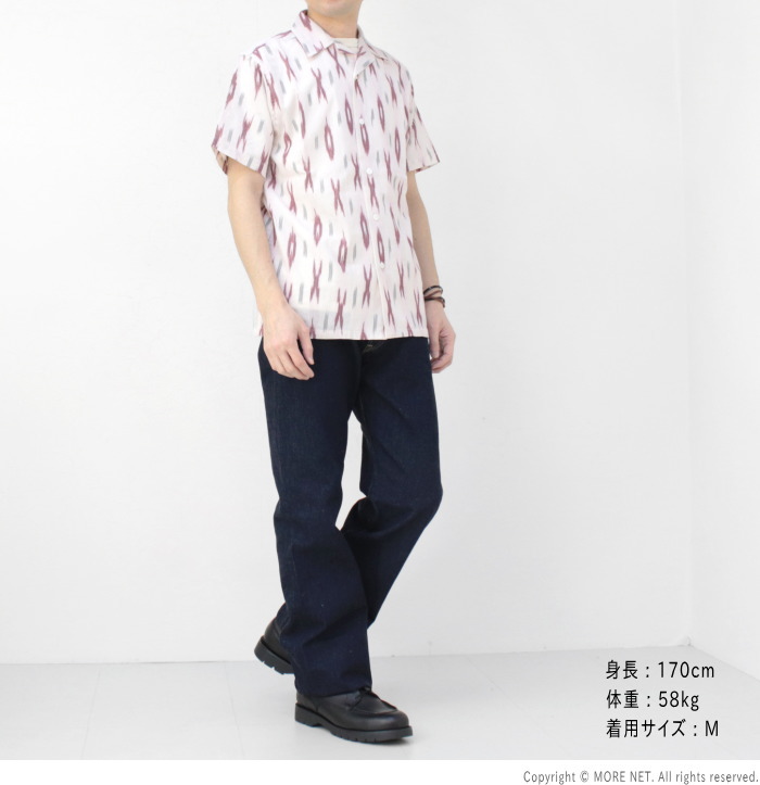 フェローズ PHERROW'S ハンドメイドファブリックシャツ 25S-HANDMADE FABRIC SHIRT メンズ オープンカラー 2025春夏 | Pherrow's | 10