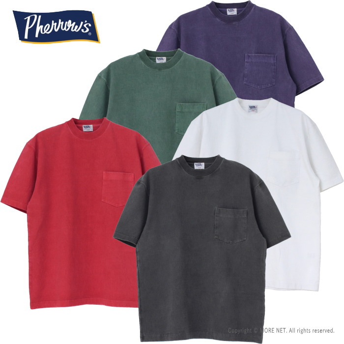 フェローズ PHERROW'S ヘビーウエイトポケットTシャツ 25S-PHPT メンズ 日本製 無地 2025春夏 | Pherrow's