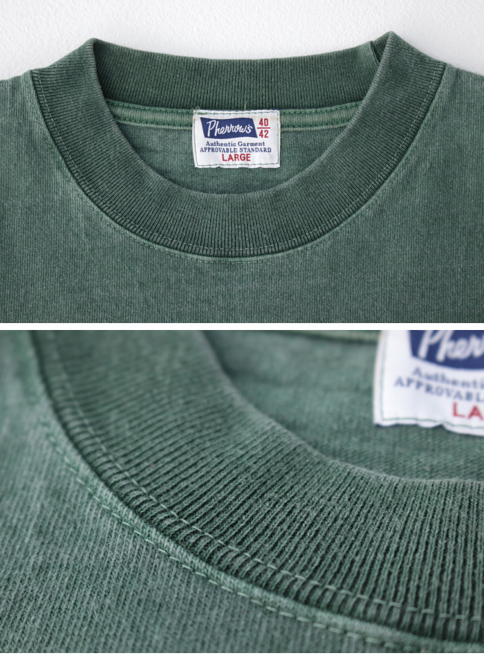 フェローズ PHERROW'S ヘビーウエイトポケットTシャツ 25S-PHPT メンズ 日本製 無地 2025春夏 | Pherrow's | 07