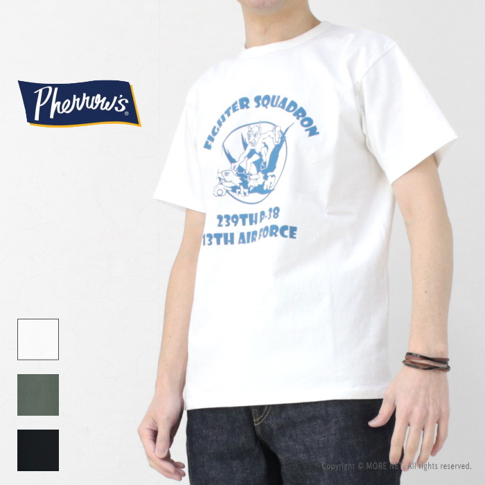フェローズ PHERROW'S プリント半袖Tシャツ 25S-PMT4 メンズ 日本製 ミリタリー 2025春夏 | Pherrow's | 01
