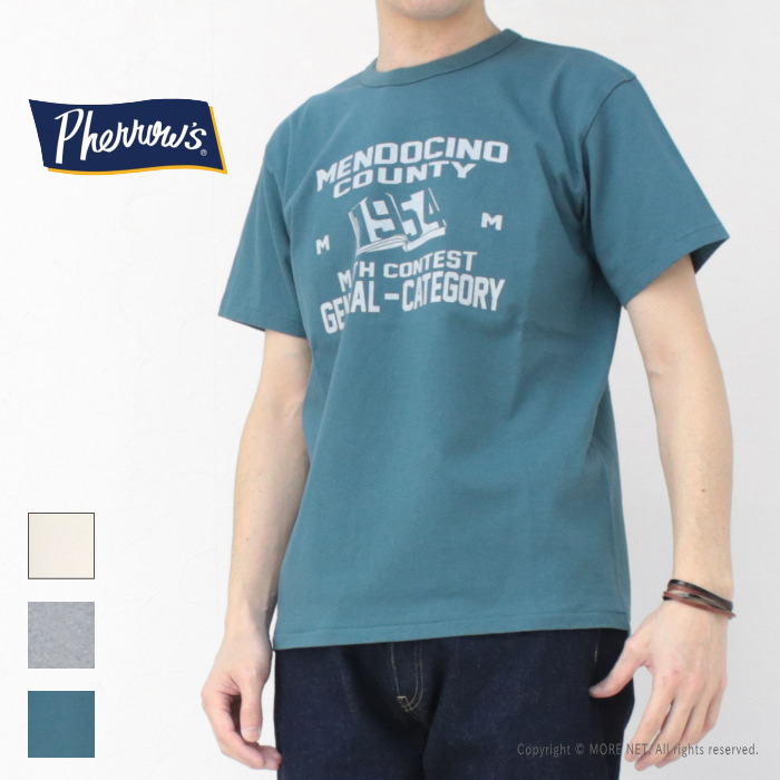 フェローズ PHERROW'S プリント半袖Tシャツ 25S-PMT7 メンズ 日本製 MENDOCINO 2025春夏 | Pherrow's | 03
