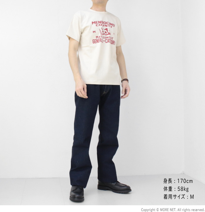 フェローズ PHERROW'S プリント半袖Tシャツ 25S-PMT7 メンズ 日本製 MENDOCINO 2025春夏 | Pherrow's | 11