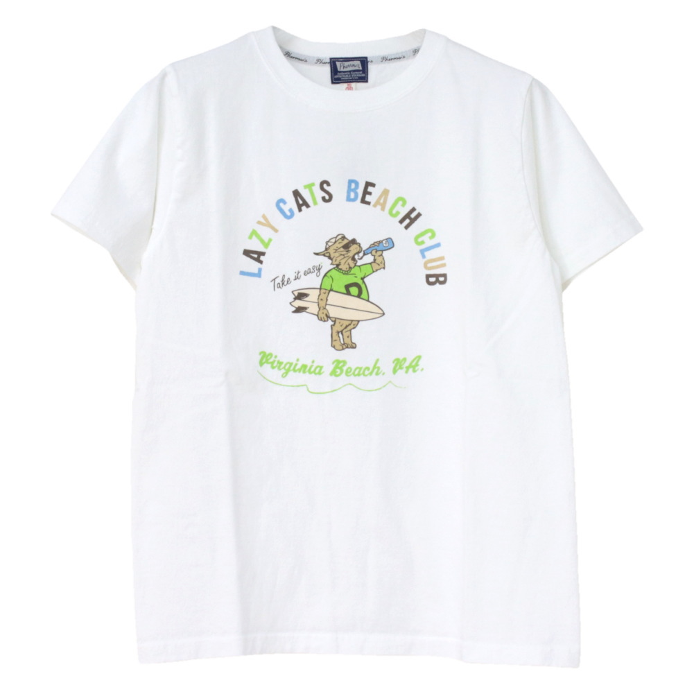 フェローズ PHERROW'S プリント半袖Tシャツ 25S-PT10 メンズ LAZY CATS BEACH CLUB 2025春夏 | Pherrow's | 08