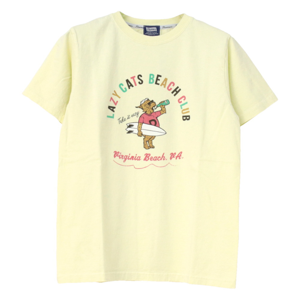 フェローズ PHERROW'S プリント半袖Tシャツ 25S-PT10 メンズ LAZY CATS BEACH CLUB 2025春夏 | Pherrow's | 02