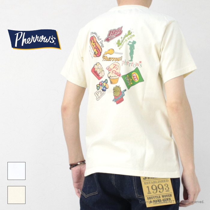 フェローズ PHERROW'S プリント半袖Tシャツ 25S-PT17 メンズ アメリカンフード 2025春夏 | Pherrow's | 02