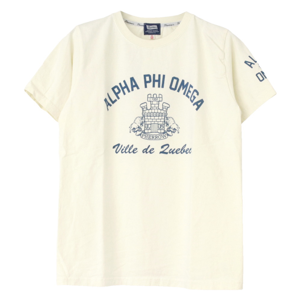 フェローズ PHERROW'S プリント半袖Tシャツ 25S-PT21 メンズ ALPHA PHI OMEGA 2025春夏 | Pherrow's | 07