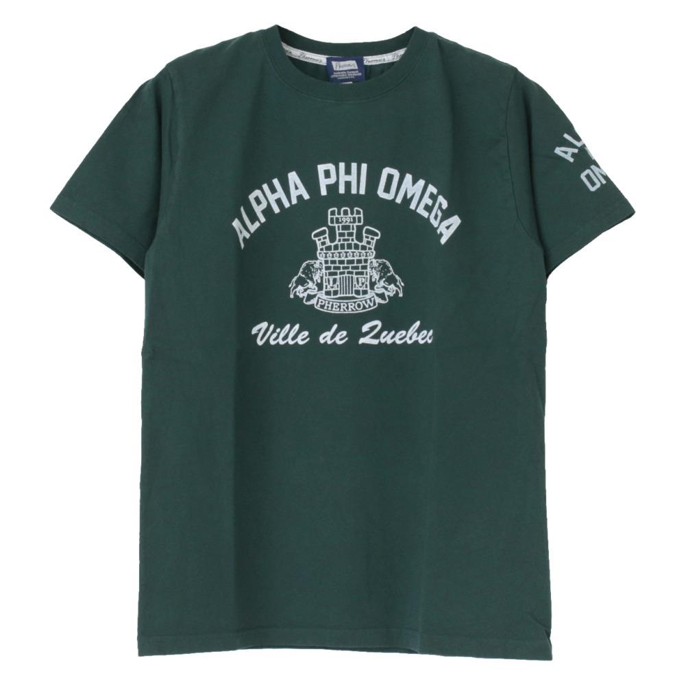 フェローズ PHERROW'S プリント半袖Tシャツ 25S-PT21 メンズ ALPHA PHI OMEGA 2025春夏 | Pherrow's | 09