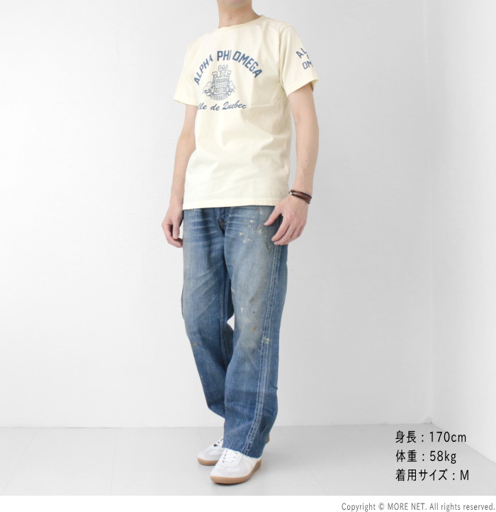 フェローズ PHERROW'S プリント半袖Tシャツ 25S-PT21 メンズ ALPHA PHI OMEGA 2025春夏 | Pherrow's | 11