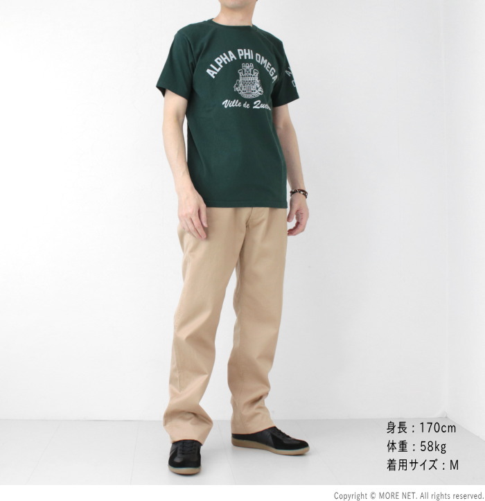フェローズ PHERROW'S プリント半袖Tシャツ 25S-PT21 メンズ ALPHA PHI OMEGA 2025春夏 | Pherrow's | 10