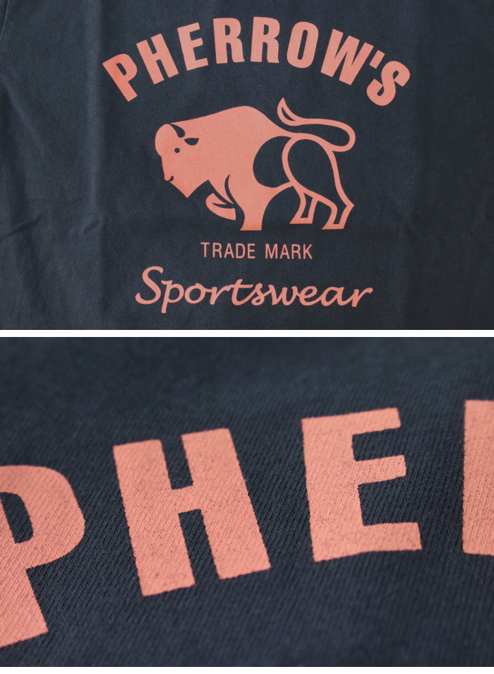 フェローズ PHERROW'S 定番バッファロー プリント半袖Tシャツ 25S-PT2 メンズ 2025春夏/メール便可 | Pherrow's | 07