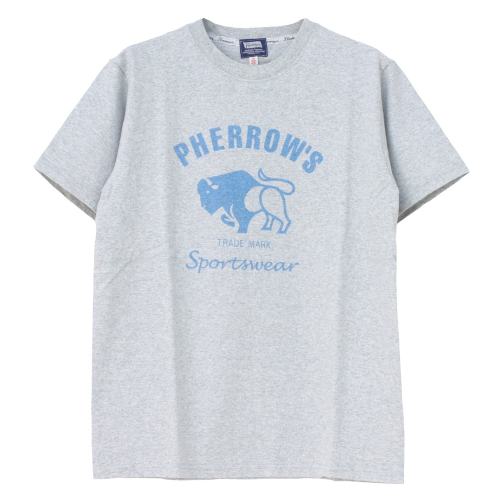 フェローズ PHERROW'S 定番バッファロー プリント半袖Tシャツ 25S-PT2 メンズ 2025春夏/メール便可 | Pherrow's | 02