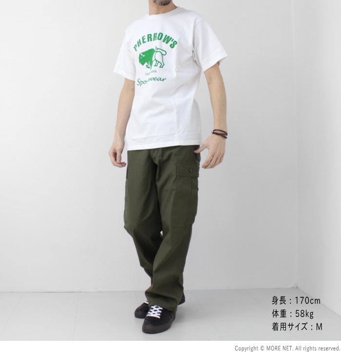 Pherrow's フェローズ PHERROW'S 定番バッファロー プリント半袖