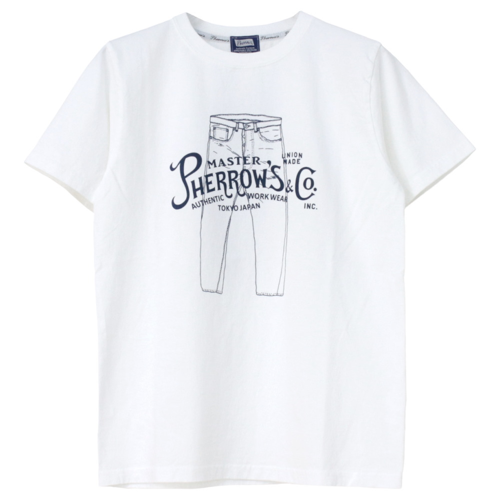 フェローズ PHERROW'S 定番デニムプリント半袖Tシャツ 25S-PT3 メンズ 2025春夏 | Pherrow's | 07