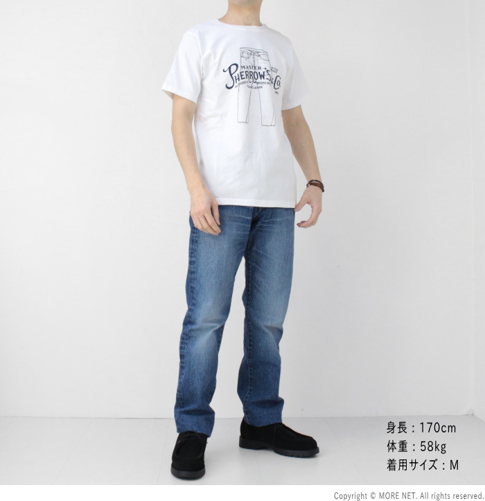 フェローズ PHERROW'S 定番デニムプリント半袖Tシャツ 25S-PT3 メンズ 2025春夏 | Pherrow's | 10