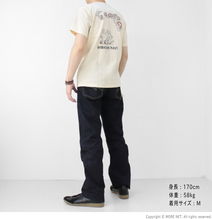 フェローズ PHERROW'S プリント半袖Tシャツ 25S-PT6 メンズ HAWAIIAN NAVY 2025春夏 | Pherrow's | 11
