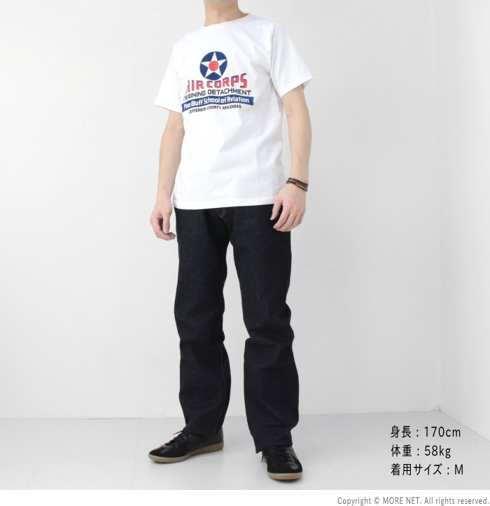 フェローズ PHERROW'S プリント半袖Tシャツ 25S-PT7 メンズ AIR CORPS 2025春夏 | Pherrow's | 10