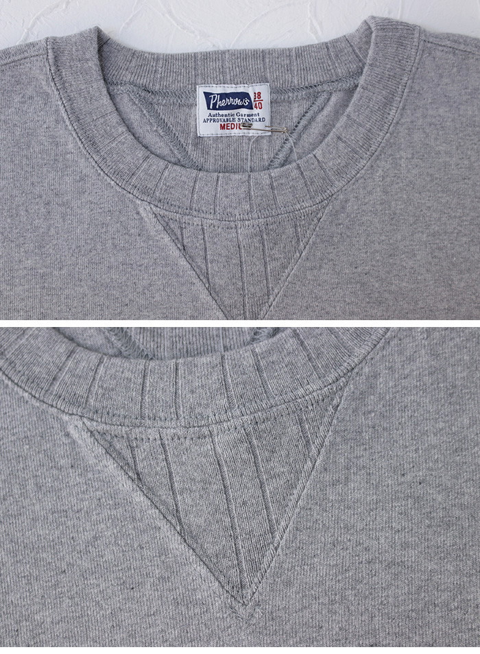 フェローズ PHERROW'S ルーズフィットVガゼットTシャツ 25S-PVGT メンズ 日本製 無地 スウェット 2025春夏 | Pherrow's | 08