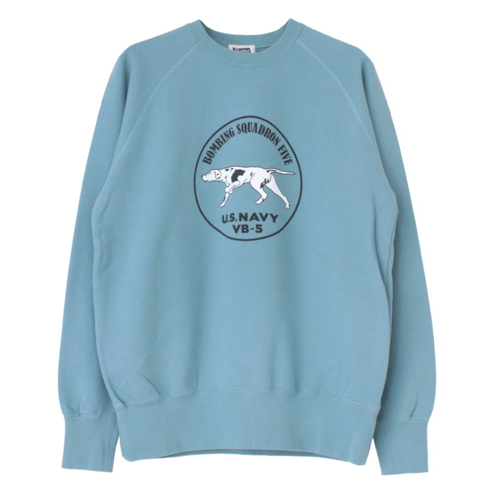 フェローズ PHERROW'S プリントラグランスウェット 25W-PRS2 メンズ 日本製 長袖 裏毛 ミリタリー Pherrow's（フェローズ） プリントラグランスウェット 25W-PRS2 メンズ