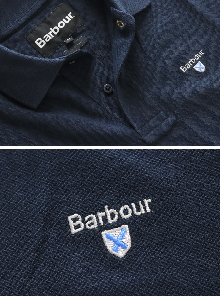 バブアー BARBOUR ロゴ スポーツ ポロ...の詳細画像4