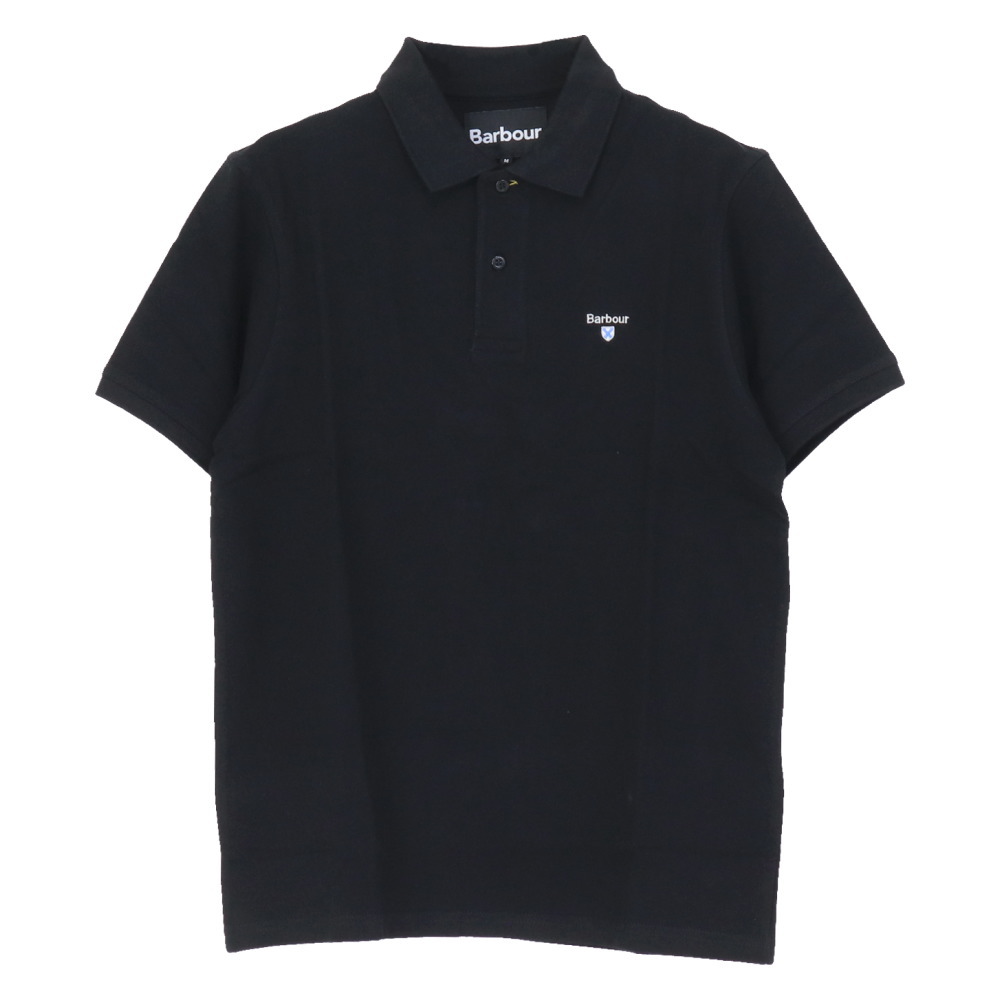 Barbour ポロシャツ ブラック M Barbour（バブアー） ロゴ スポーツ ポロシャツ 261MML1545 メンズ