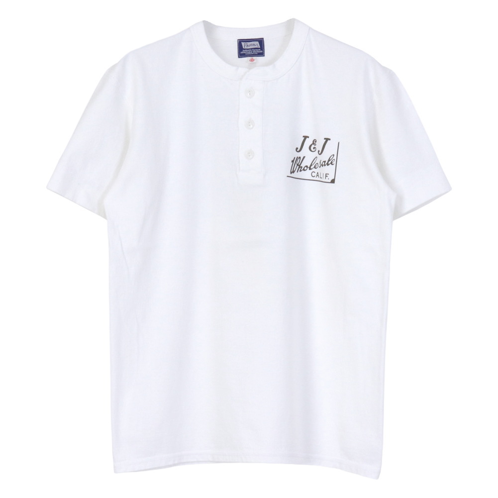 Pherrow's（フェローズ） ヘンリーネックプリントTシャツ 26S-PHNT1
