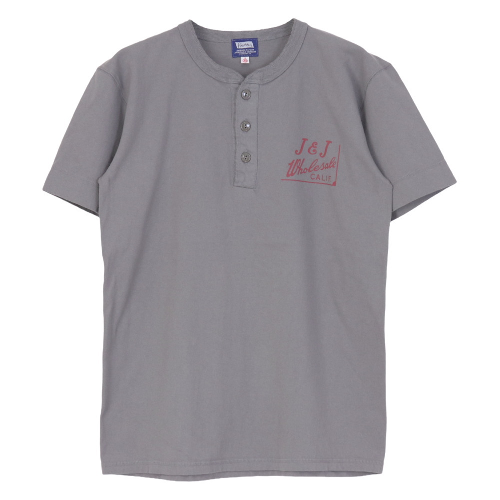 Pherrow's（フェローズ） ヘンリーネックプリントTシャツ 26S-PHNT1