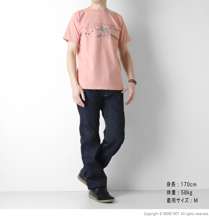 Pherrow's（フェローズ） プリント半袖Tシャツ 26S-PT14 メンズ SKY