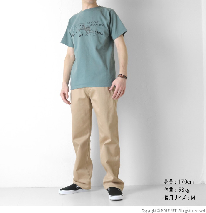 Pherrow's（フェローズ） プリント半袖Tシャツ 26S-PT14 メンズ SKY