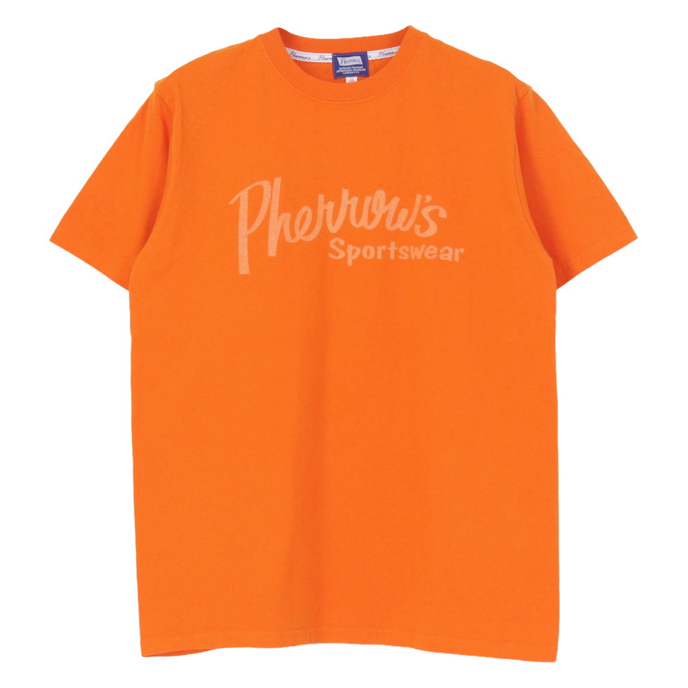 Pherrow's（フェローズ） 定番ロゴ プリント半袖Tシャツ 26S-PT1