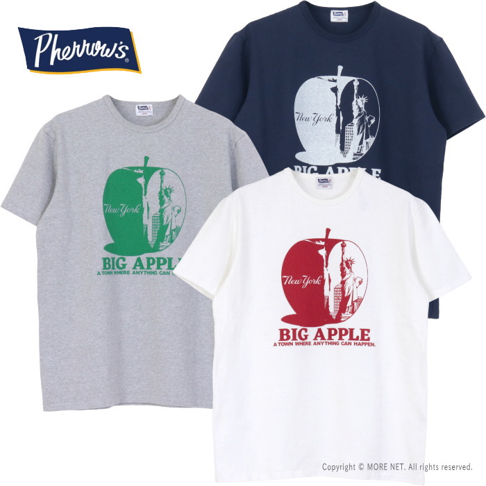 Pherrow's（フェローズ） プリント半袖Tシャツ 26S-PTP1 メンズ 日本製