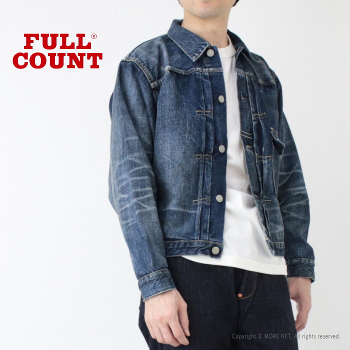 フルカウント FULLCOUNT デニムジャケット More Than Just Fear 2978D-2107 メンズ 日本製 1stタイプ Gジャン ユーズド エイジング加工 2025春夏 | FULLCOUNT | 03