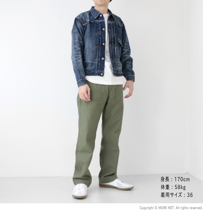 フルカウント FULLCOUNT デニムジャケット More Than Just Fear 2978D-2107 メンズ 日本製 1stタイプ Gジャン ユーズド エイジング加工 2025春夏 | FULLCOUNT | 09