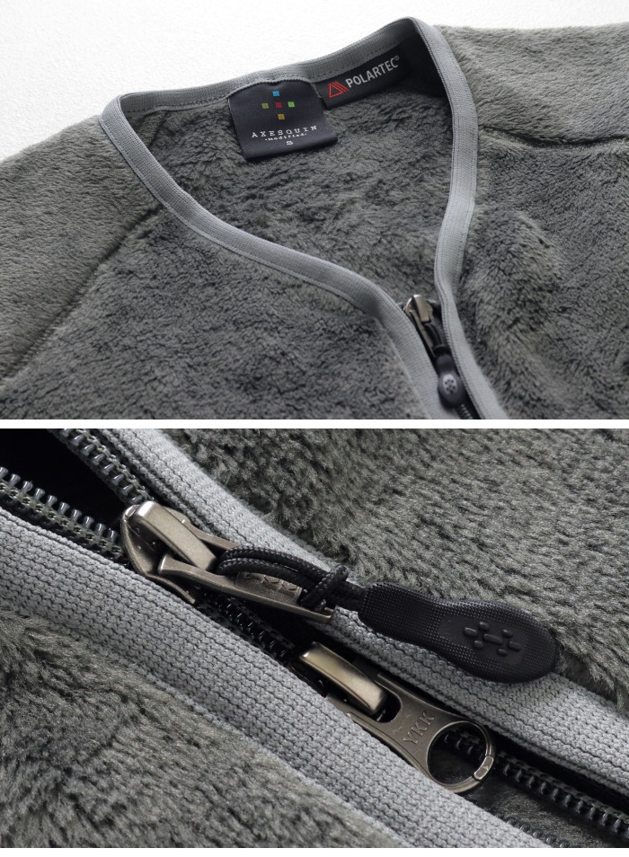 あき アクシーズクイン AXESQUIN ポーラテックハイロフトカーディガン