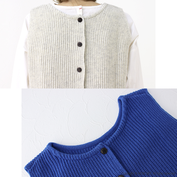 SALE セール/マオメイド mao made まいどおなじみあぜ編み2WAYベスト 341152 トップス 無地 日本製 レディース /返品・交換不可 mao made マオメイド おNEW2WAYあぜ編みベスト 441152 トップス