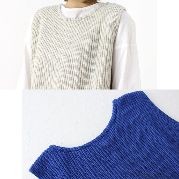 マオメイド mao made まいどおなじみあぜ編み2WAYベスト 341152 トップス 無地 日本製 レディース /返品・交換不可/SALE セール | mao made | 13
