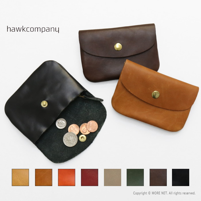ホークカンパニー Hawk Company レザーコインケース 3451 メンズ レディース 財布/メール便可｜more-net2