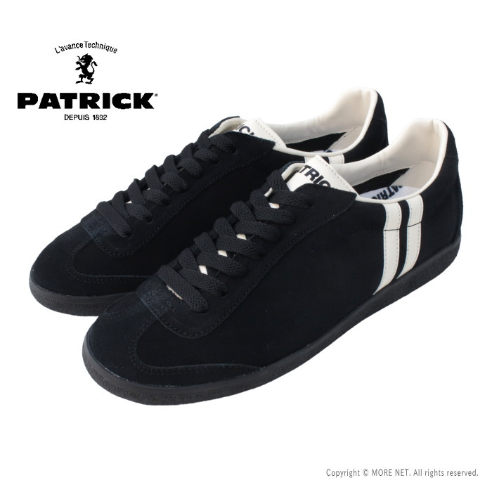 国内外の人気が集結 PATRICK パトリック ブラックステアベロアスニーカー ARTOIS-OG 靴