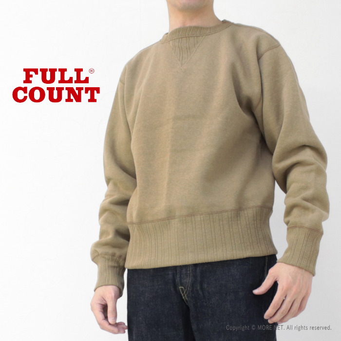 フルカウント FULLCOUNT 両Vガゼット セットインスウェットシャツ 3741SP メンズ 日本製 トレーナー 無地 | FULLCOUNT | 03