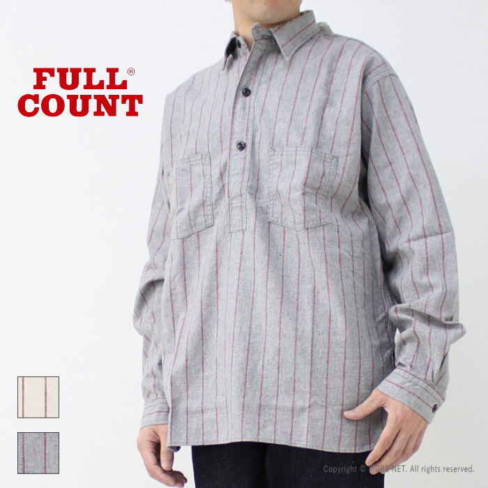 フルカウント FULLCOUNT ベースボールストライププルオーバーシャツ 4080 メンズ 日本製 長袖 ワーク /返品・交換不可/SALE セール | FULLCOUNT | 02
